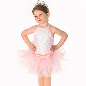 NEW Weismann 3 in 1 Dance Costumes in Pink - 2 Available Xra Small Child